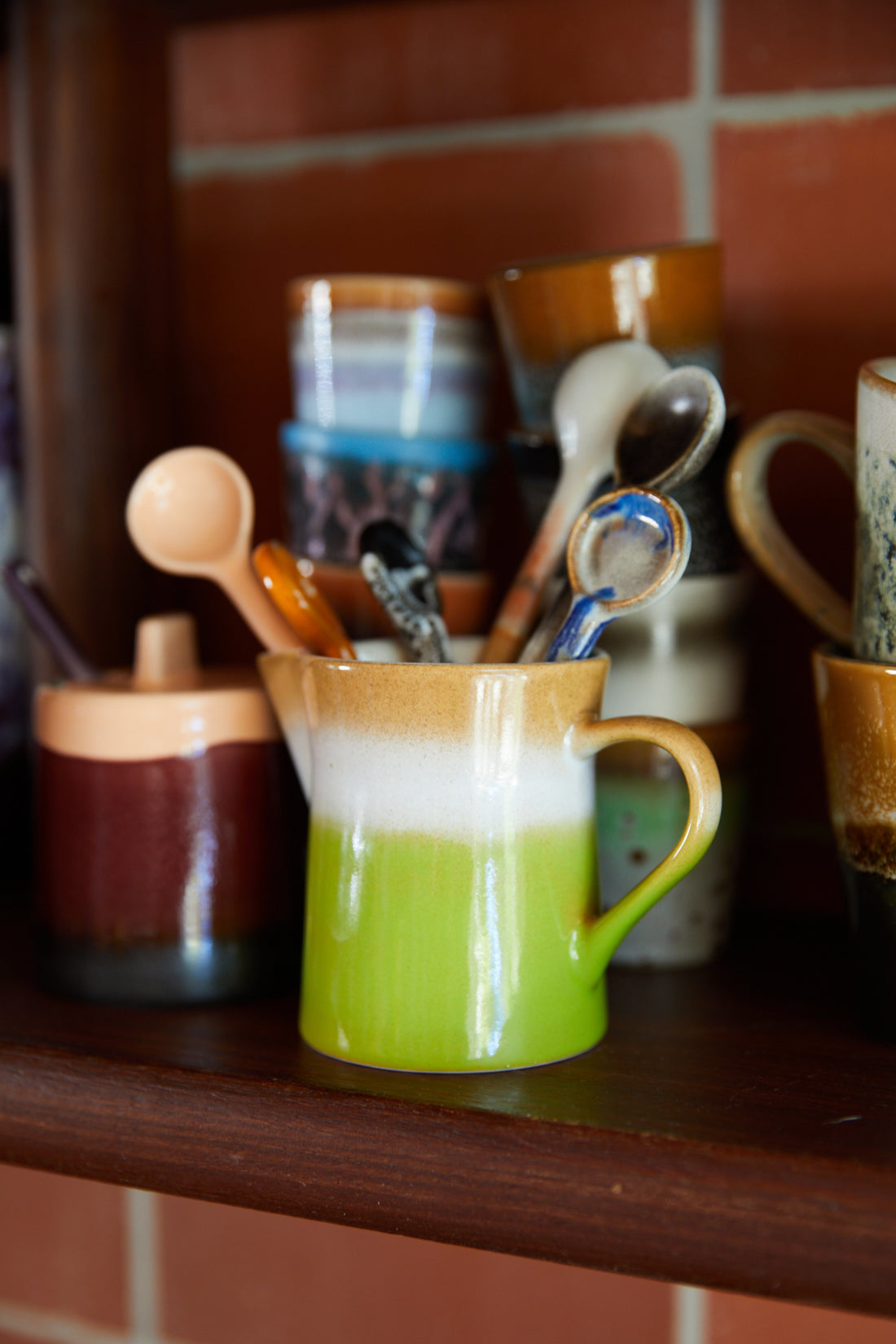 70s Ceramics – Milchkännchen & Zuckerdose, Foreland
