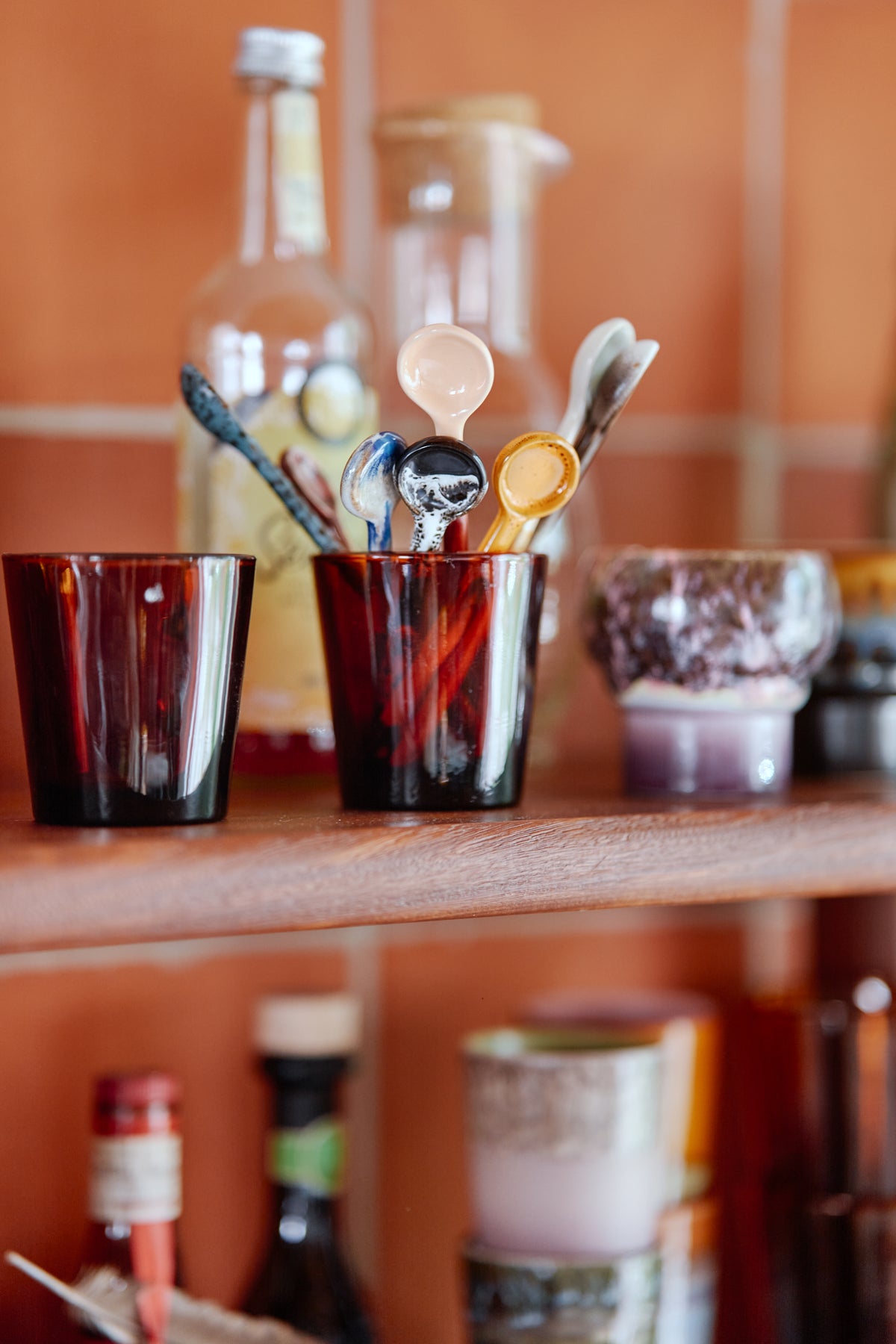 70s Ceramics – Löffel M, Force (4-Set) – HKLIVING – Ansicht 2