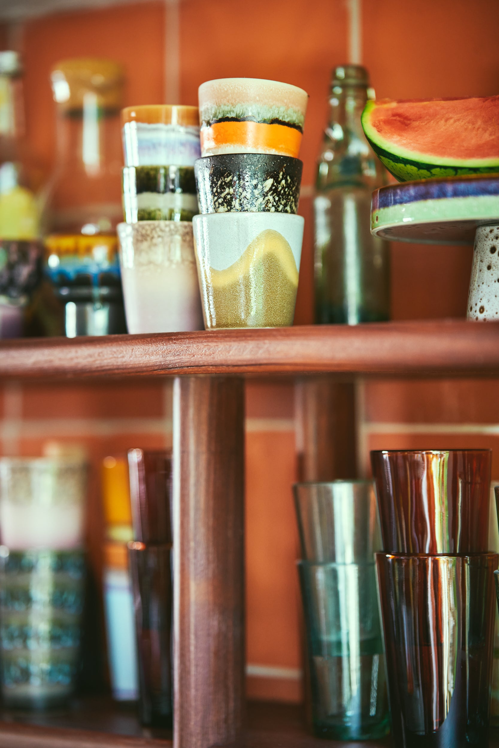 70s Ceramics – Kaffeetassen, Elements (6-Set)