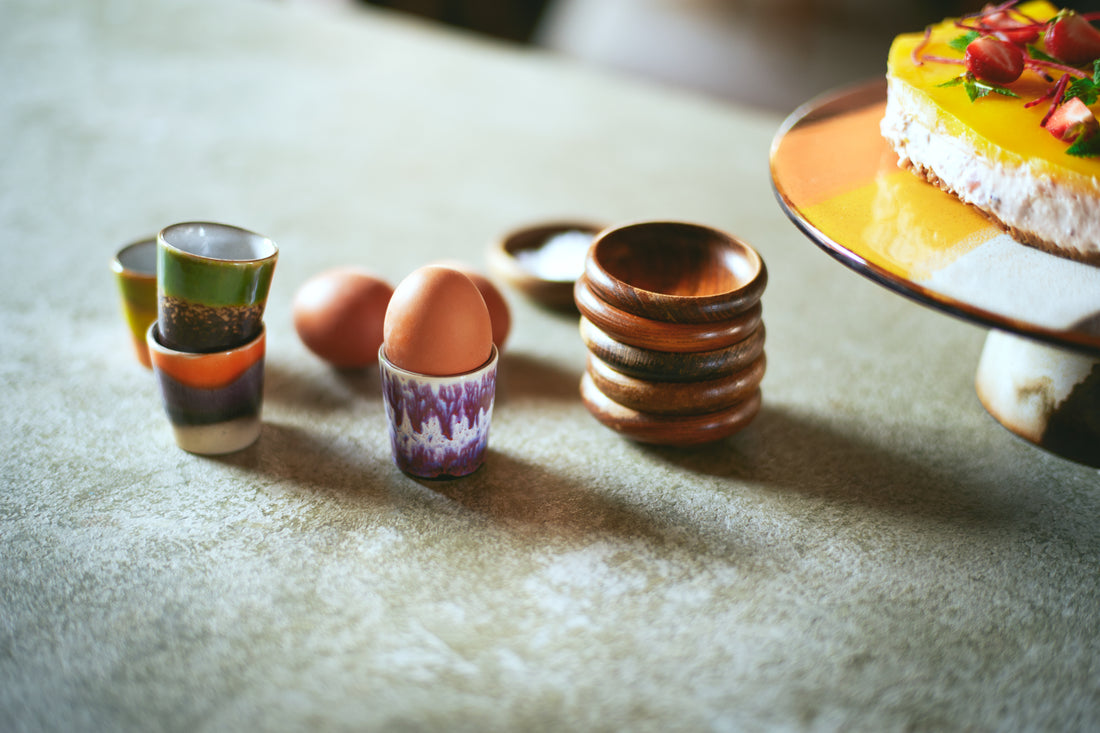 70s Ceramics – Eierbecher, Island (4er-Set)