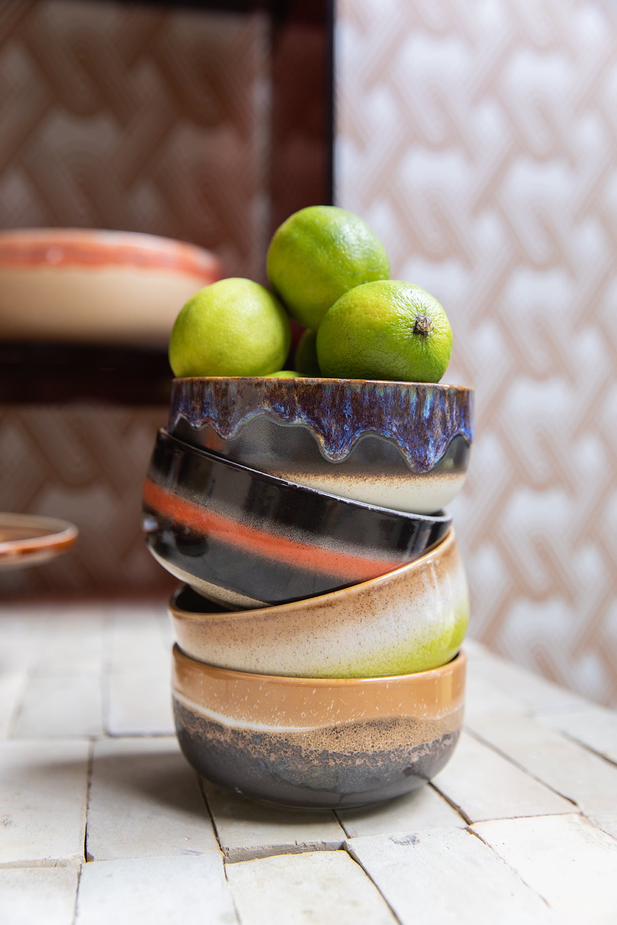 70s Ceramics – Dessertschalen, Humus (4-Set) – HKLIVING – Ansicht 7