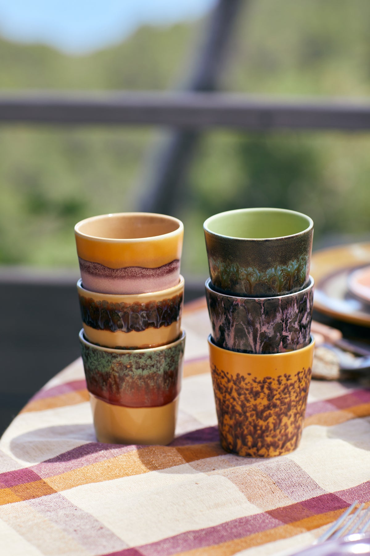 70s Ceramics – Kaffeetassen, Valley (6-Set) – HKLIVING – Ansicht 6