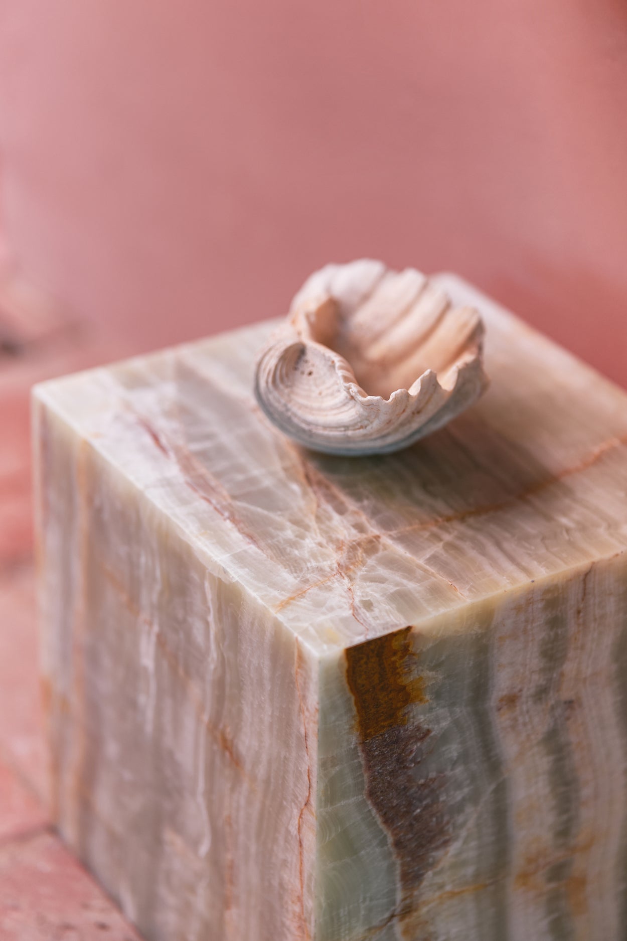 Onyx Marmor Block Tisch