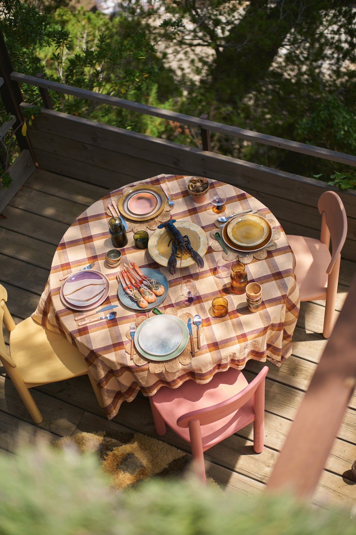 70s Ceramics – Frühstücksteller, Paradise (2-Set) – HKLIVING – Ansicht 2
