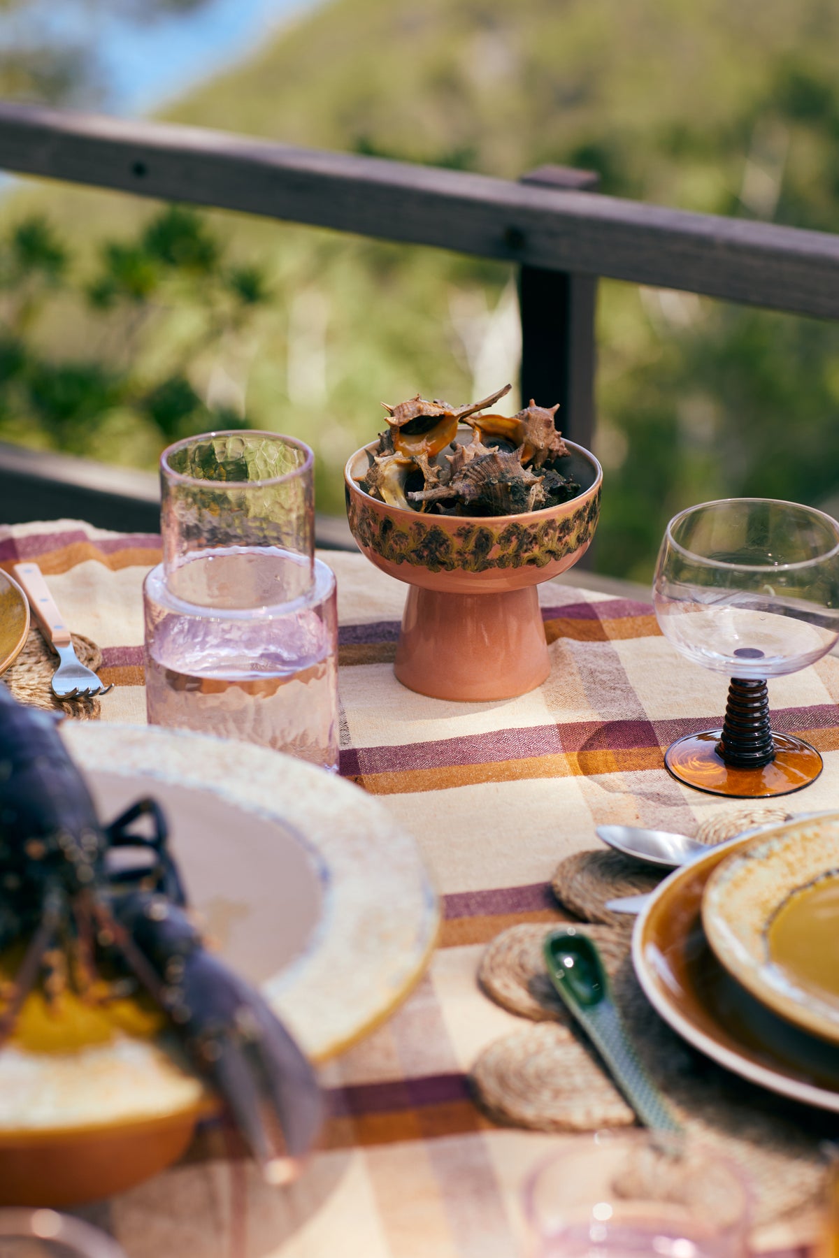 70s Ceramics – Tapasschale mit Fuß L, Lush – HKLIVING – Ansicht 6