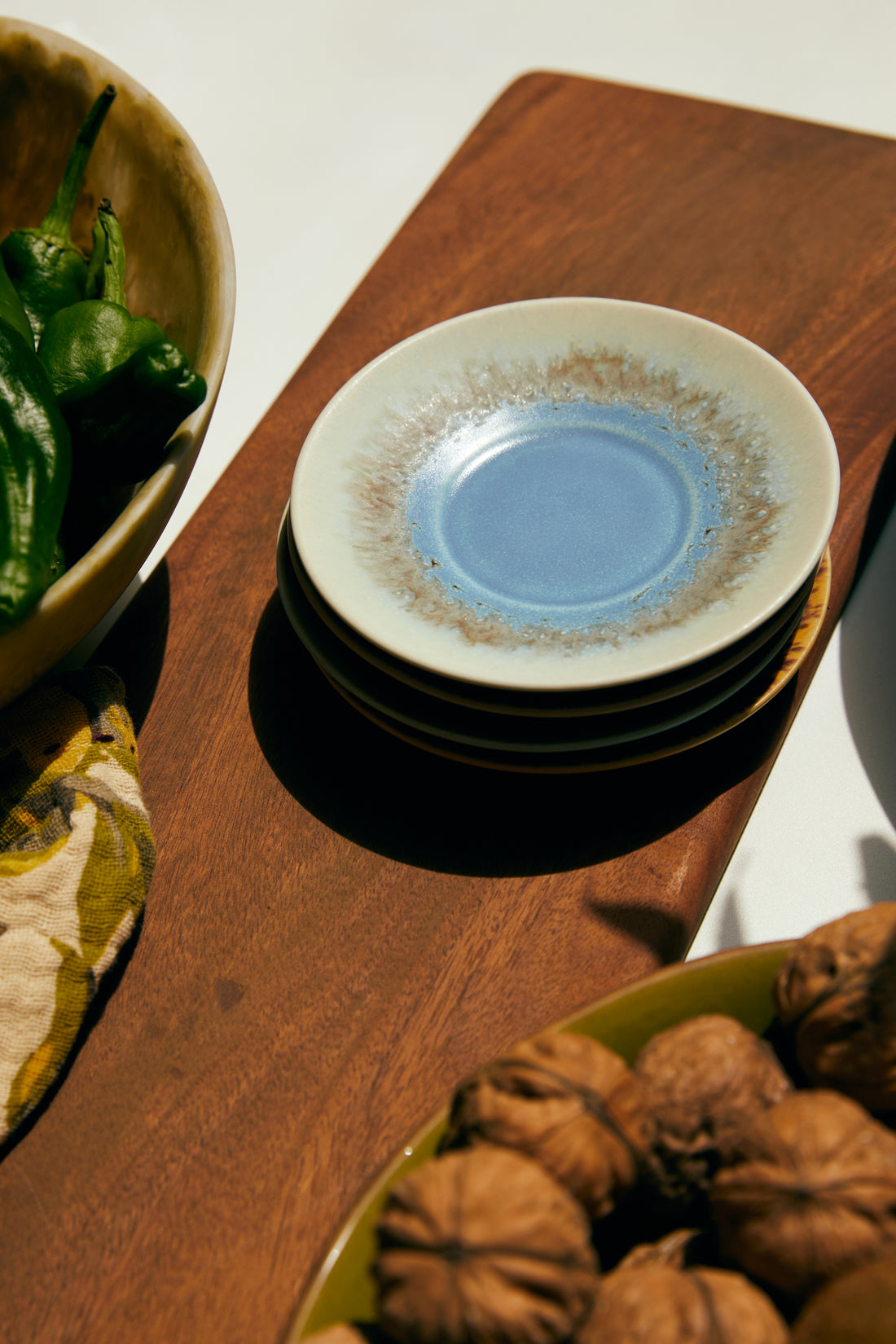 70s Ceramics – Saucers, Ocean (set of 4)