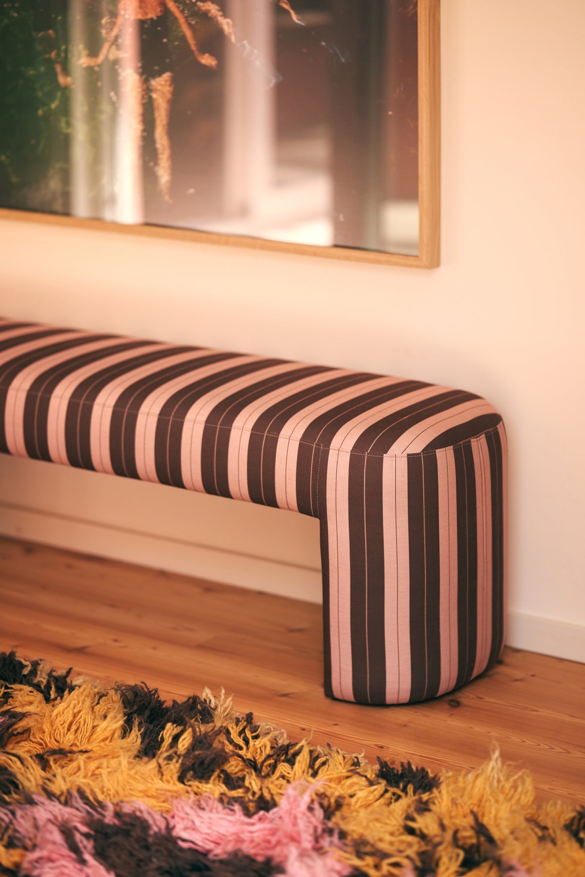 Lobby Bank, gestreift – HKLIVING – Ansicht 2