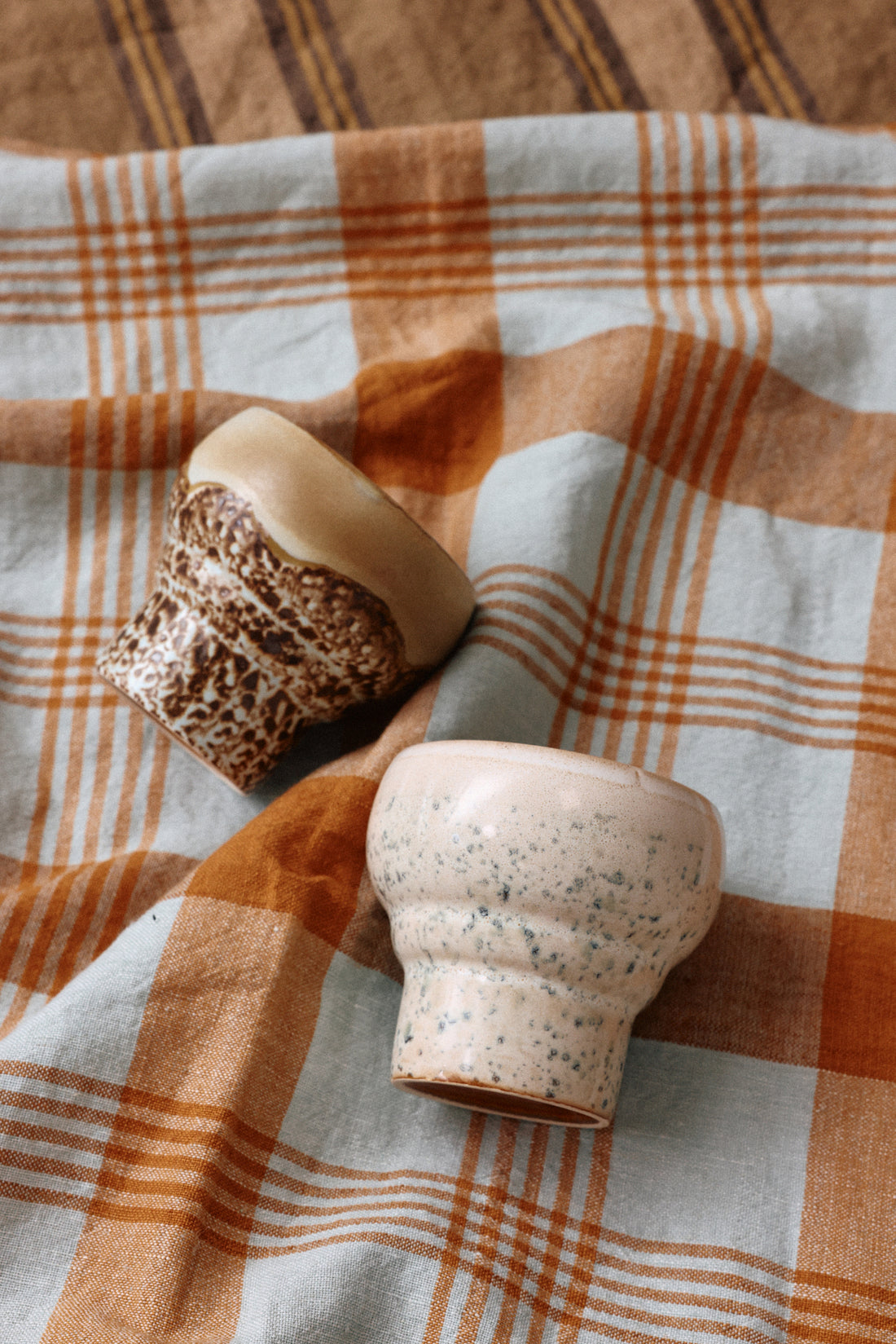 70s Ceramics – Lungo Mugs, Coral (set of 2)