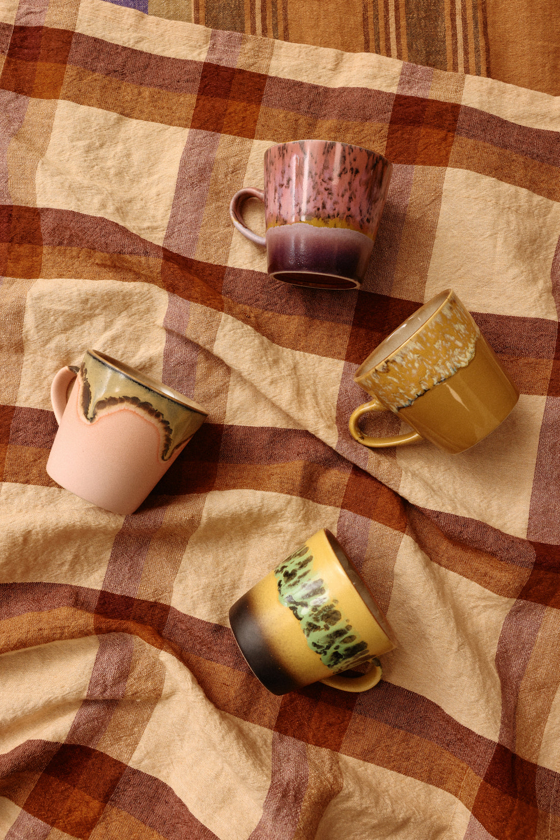 70s Ceramics – Americanotassen, Radiant (4-Set)
