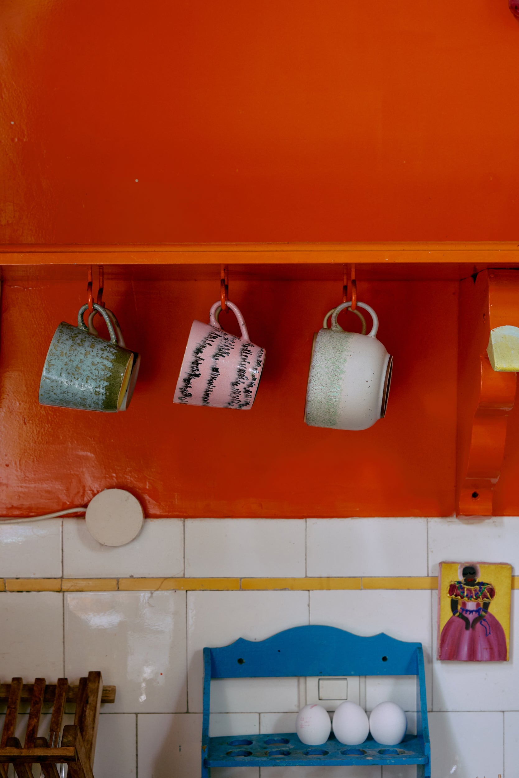 70s Ceramics – Cappuccino Tassen, Dada (4-Set)