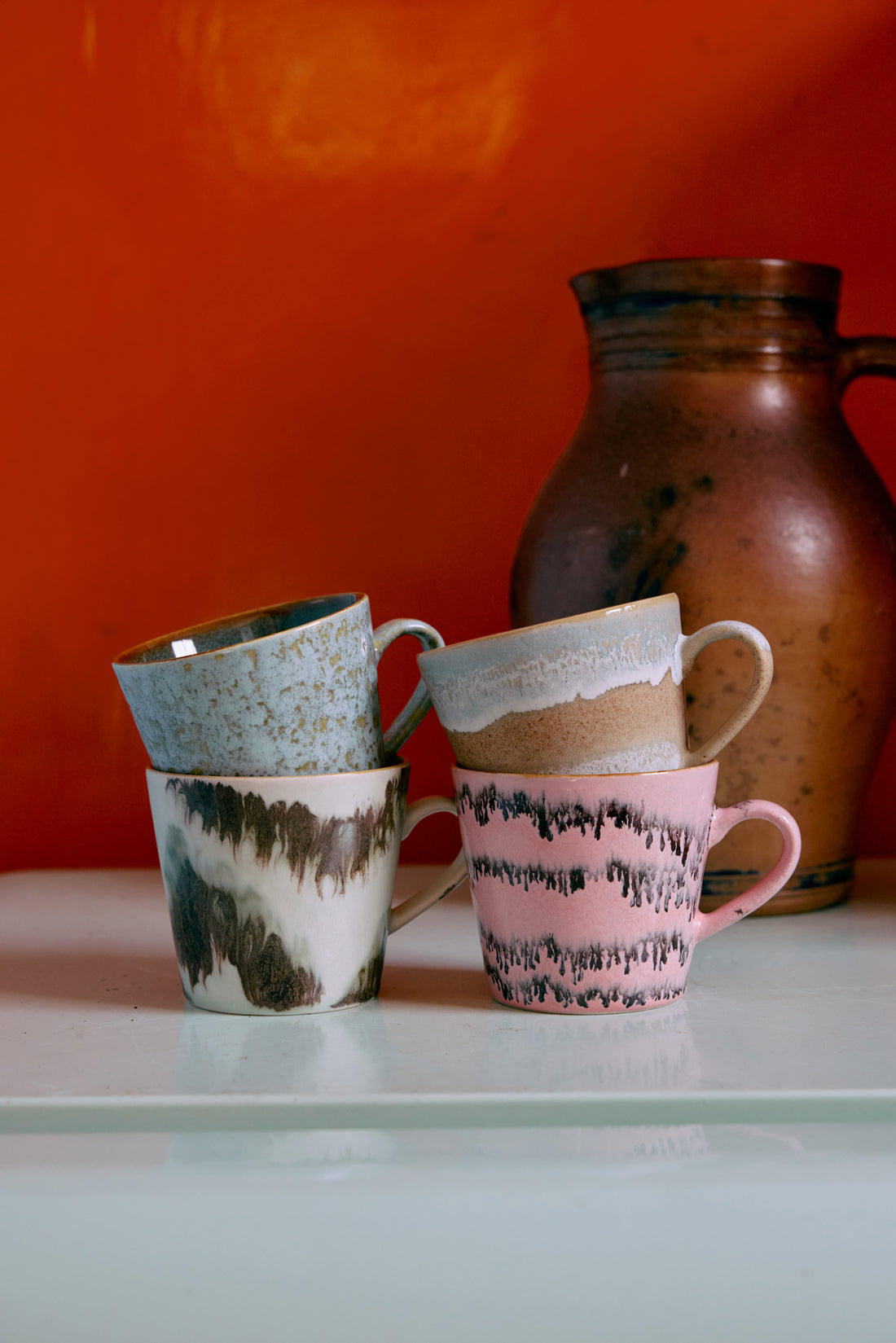70s Ceramics – Cappuccino Mugs, Dada (set of 4)