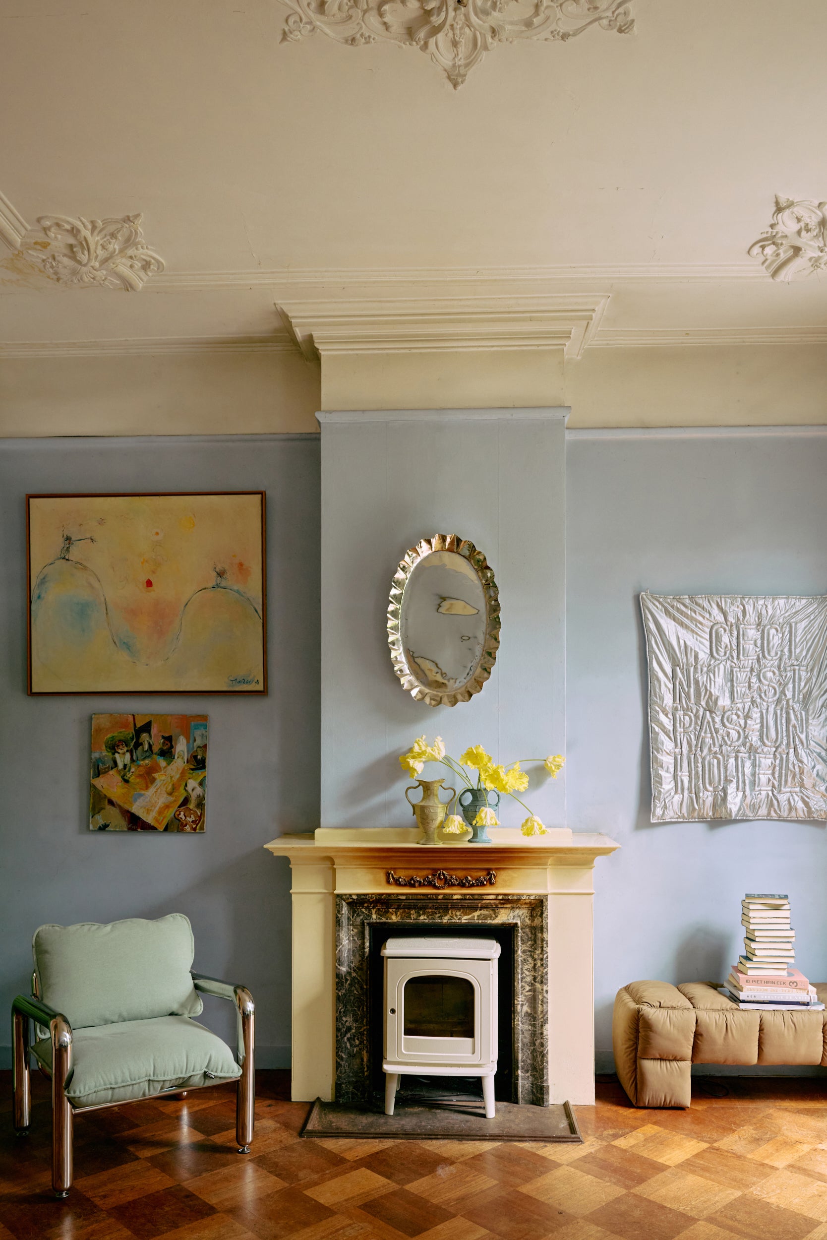 Chrome Lounge Sessel