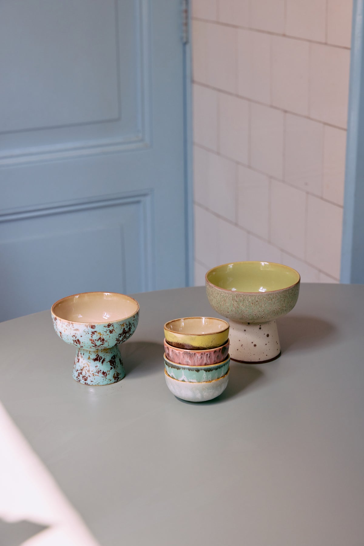 70s Ceramics – XS-Schalen, Modernist (4-Set) – HKLIVING – Ansicht 5