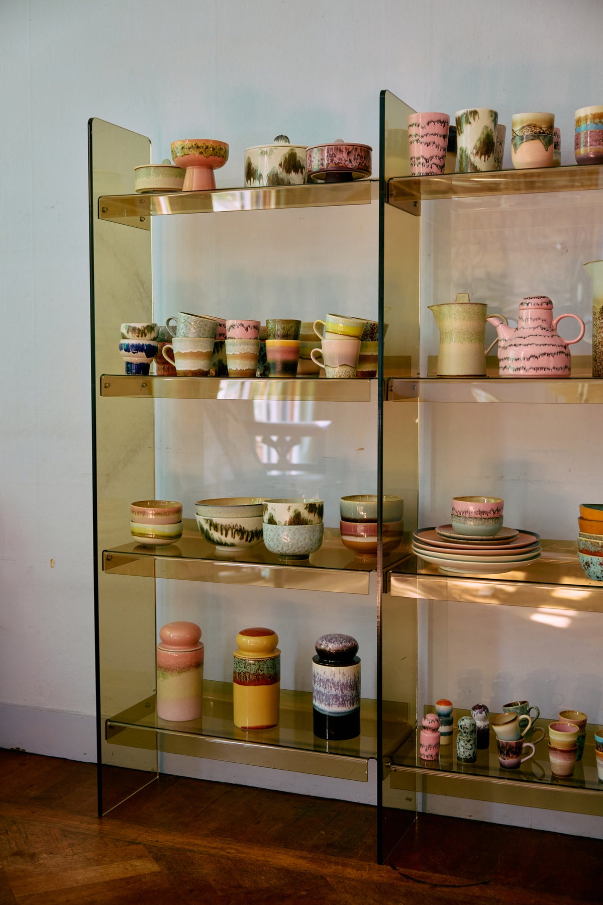 70s Ceramics – Americanotassen, Rococo (4-Set) – HKLIVING – Ansicht 5