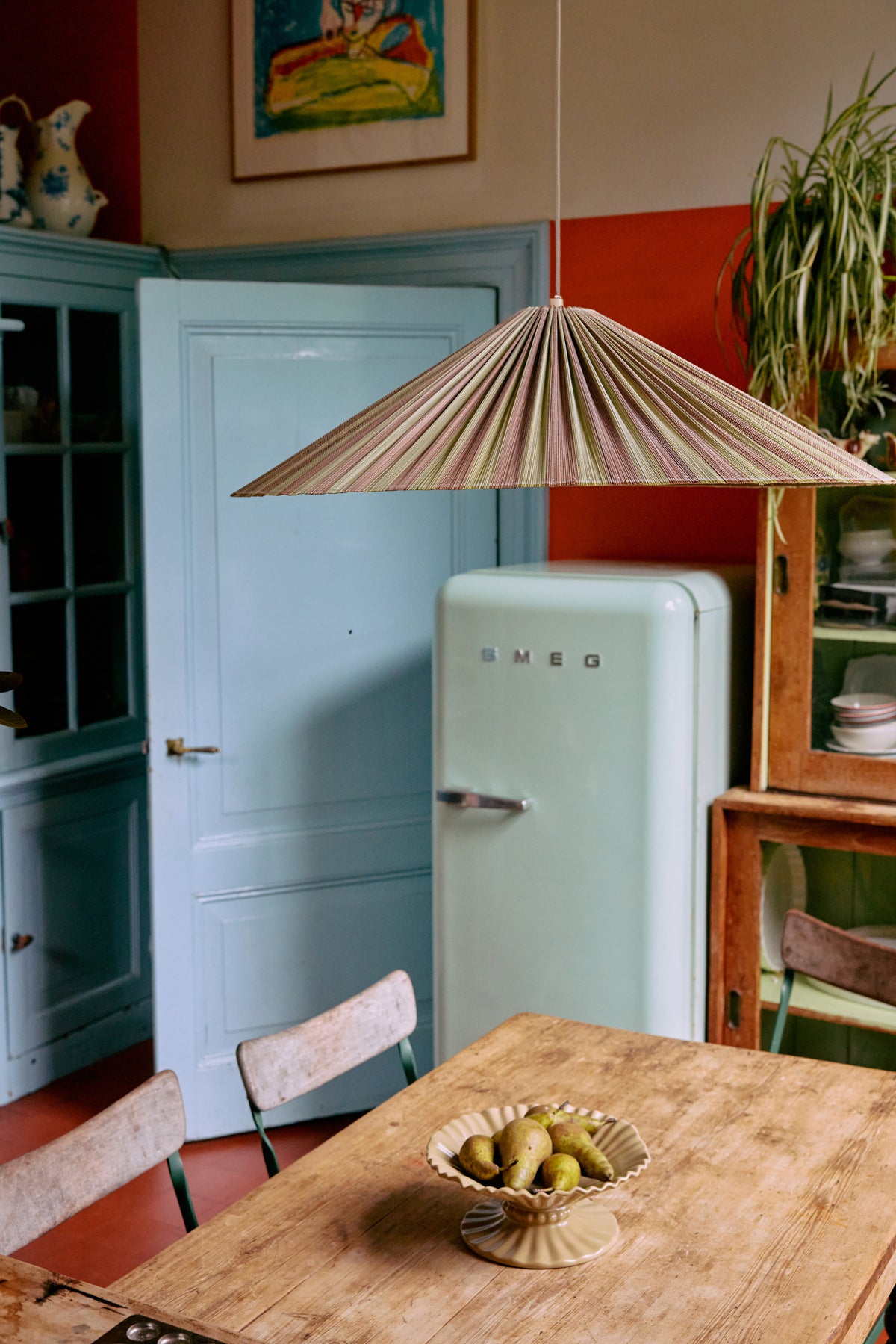 Plisse Pendelleuchte – HKLIVING – Ansicht 2