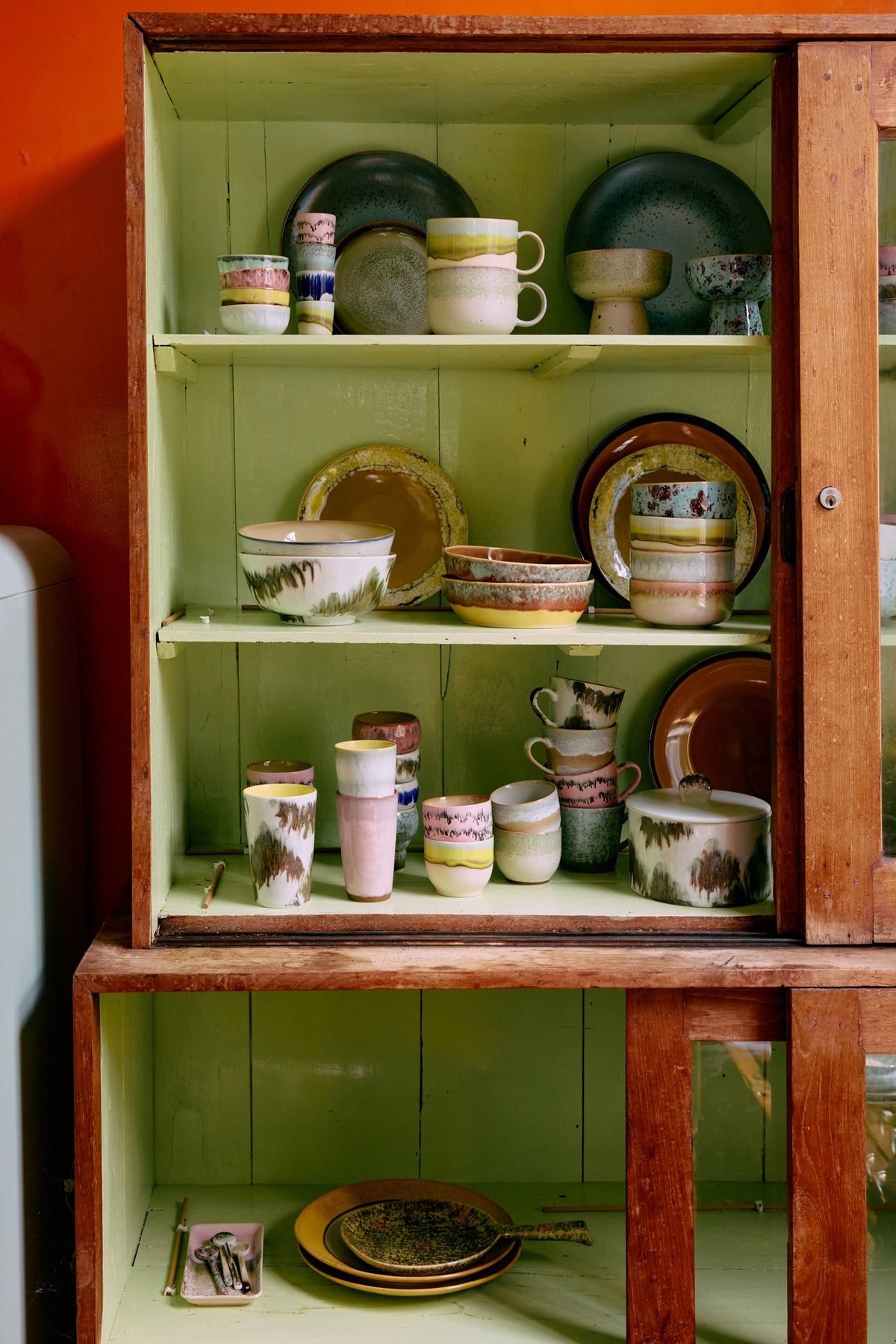 70s Ceramics – Cafétassen, Deco (4-Set) – HKLIVING – Ansicht 4