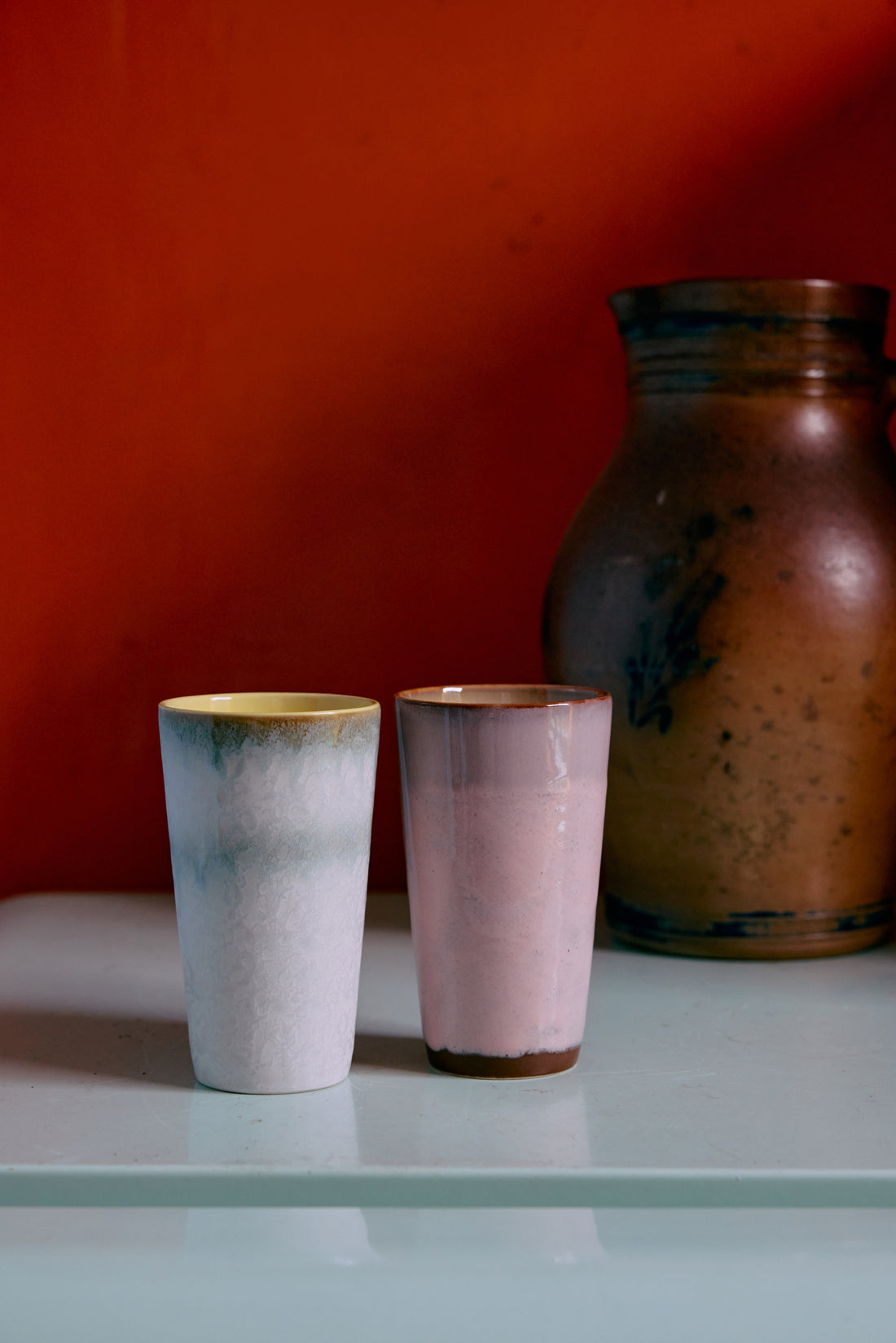 70s Ceramics – Lattebecher, Fresco (2er-Set)