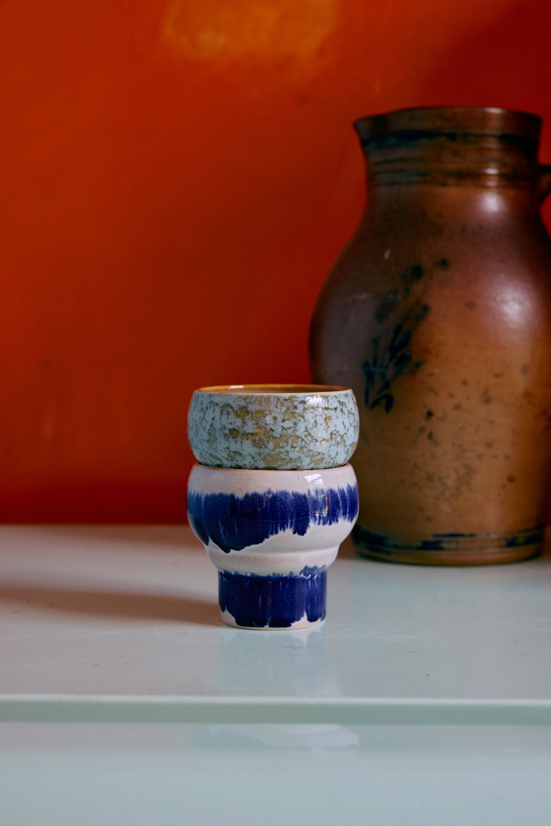 70s Ceramics – Lungo Mugs, Symbolist (set of 2)