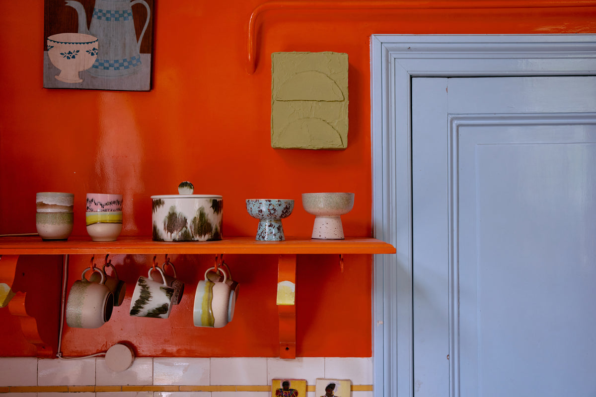 70s Ceramics – Cafétassen, Deco (4-Set) – HKLIVING – Ansicht 5