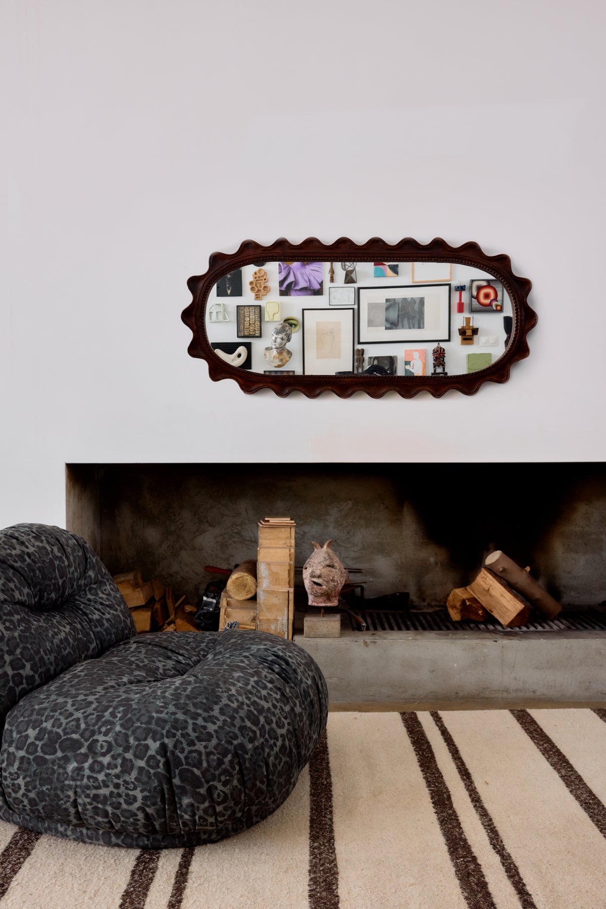 Wooden Ripple Spiegel – HKLIVING – Ansicht 6
