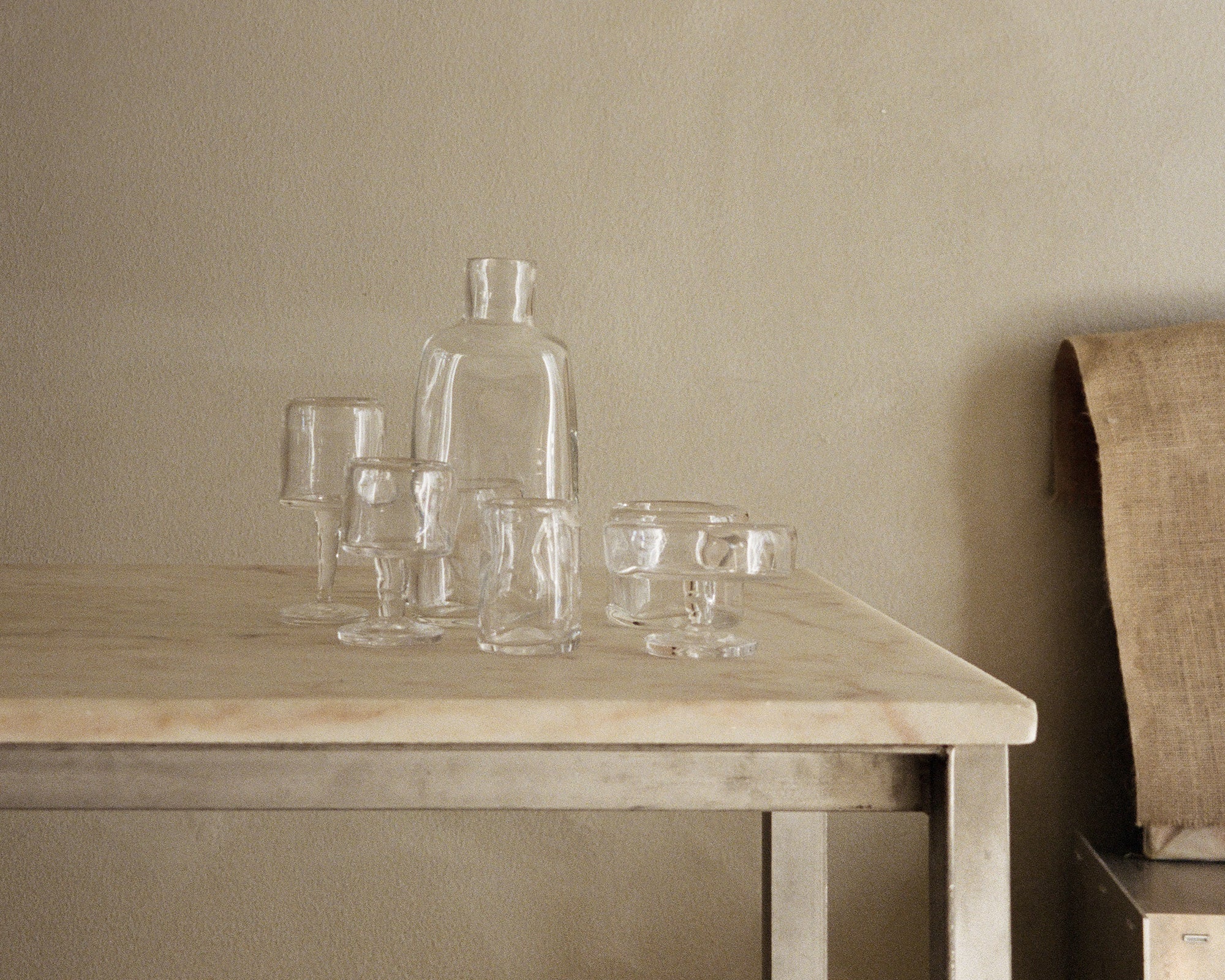 0405 Stem Glass Set of Two – Clear – Small