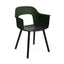 Bottle Green with Black Lacquered Oak