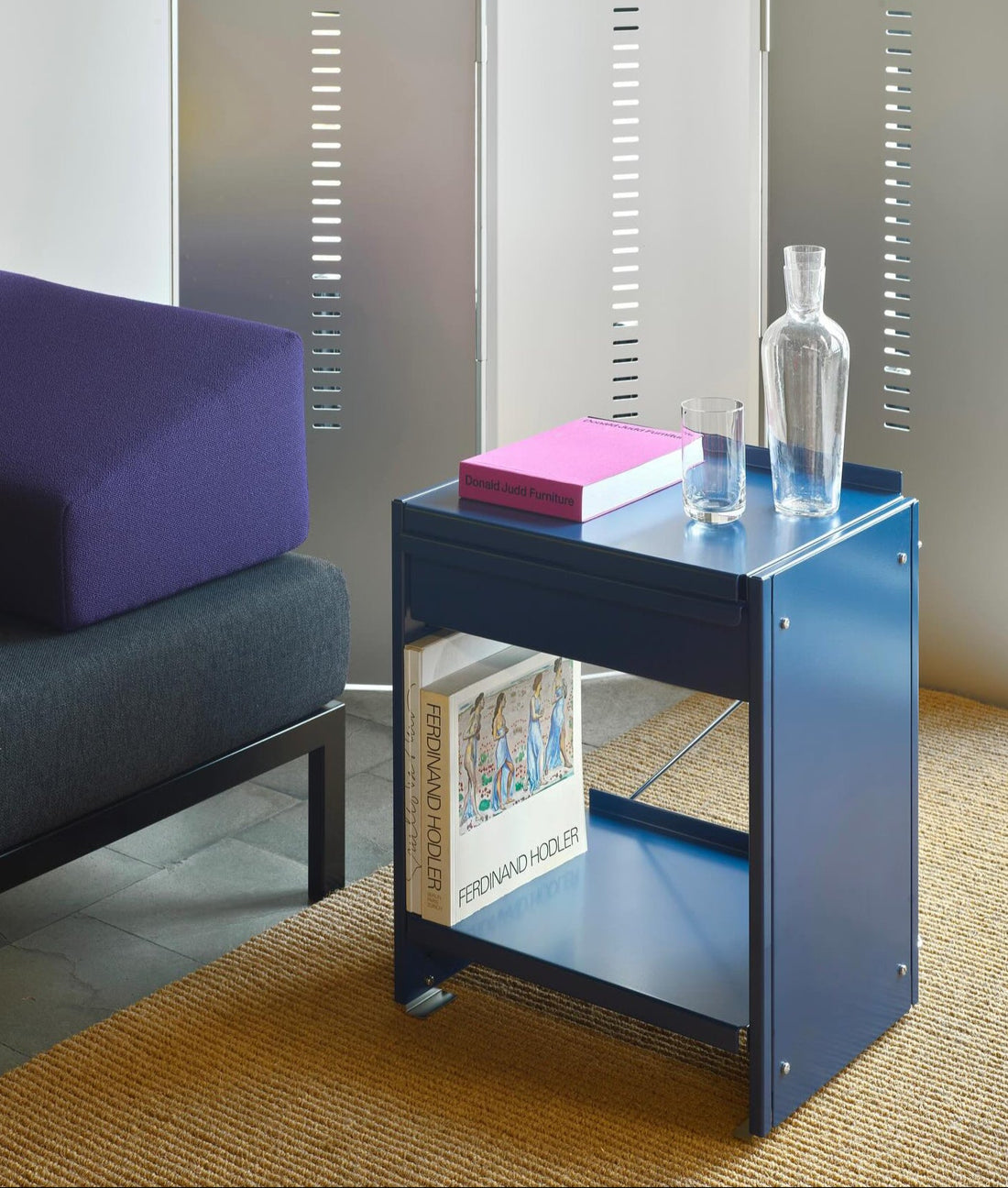 Lehni Aluminium Shelf System - Bedside Table