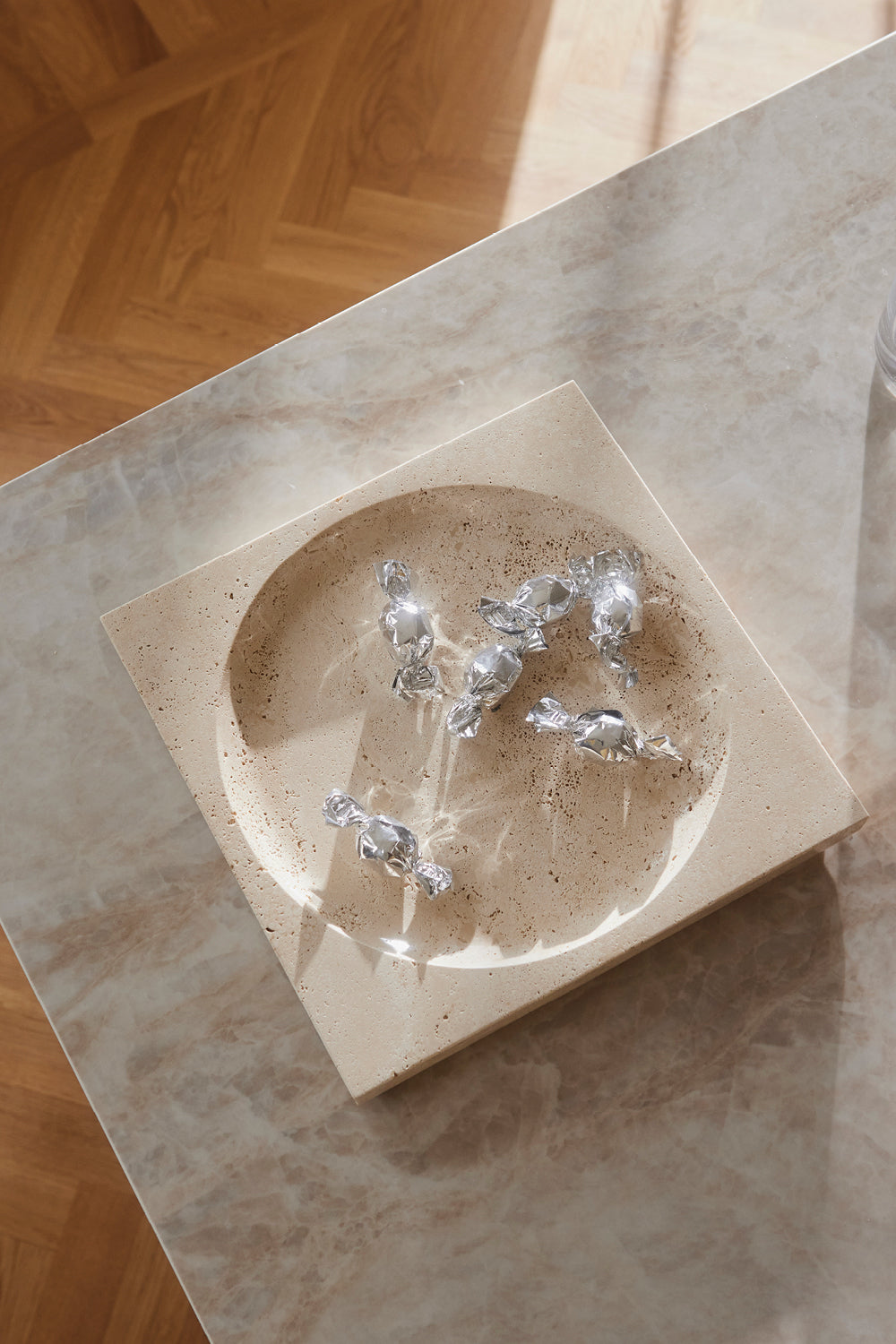 Regina Travertine Dish