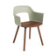 Pastel Green with Lacquered Walnut