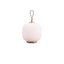 Brass / Glossy Pale Rose Glass