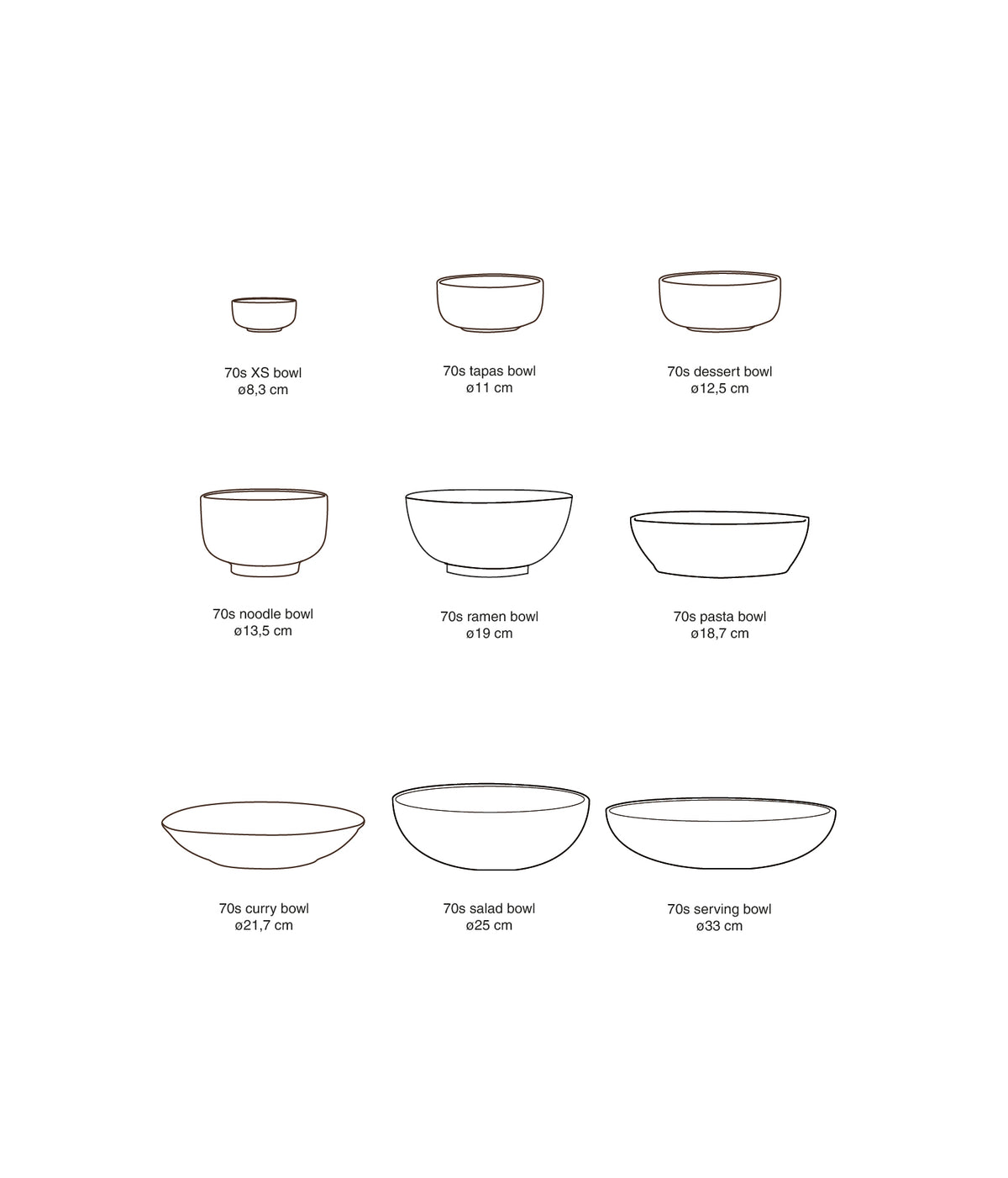 70s Ceramics – Pastateller, Brew (2-Set) – HKLIVING – Ansicht 6