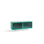 Floor w. glass doors dark mint