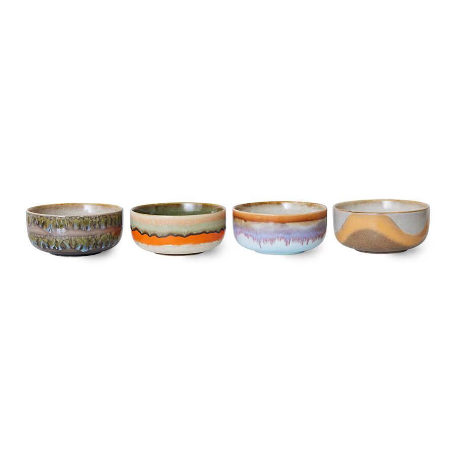 70s Ceramics – Dessertschalen, Reef (4-Set)