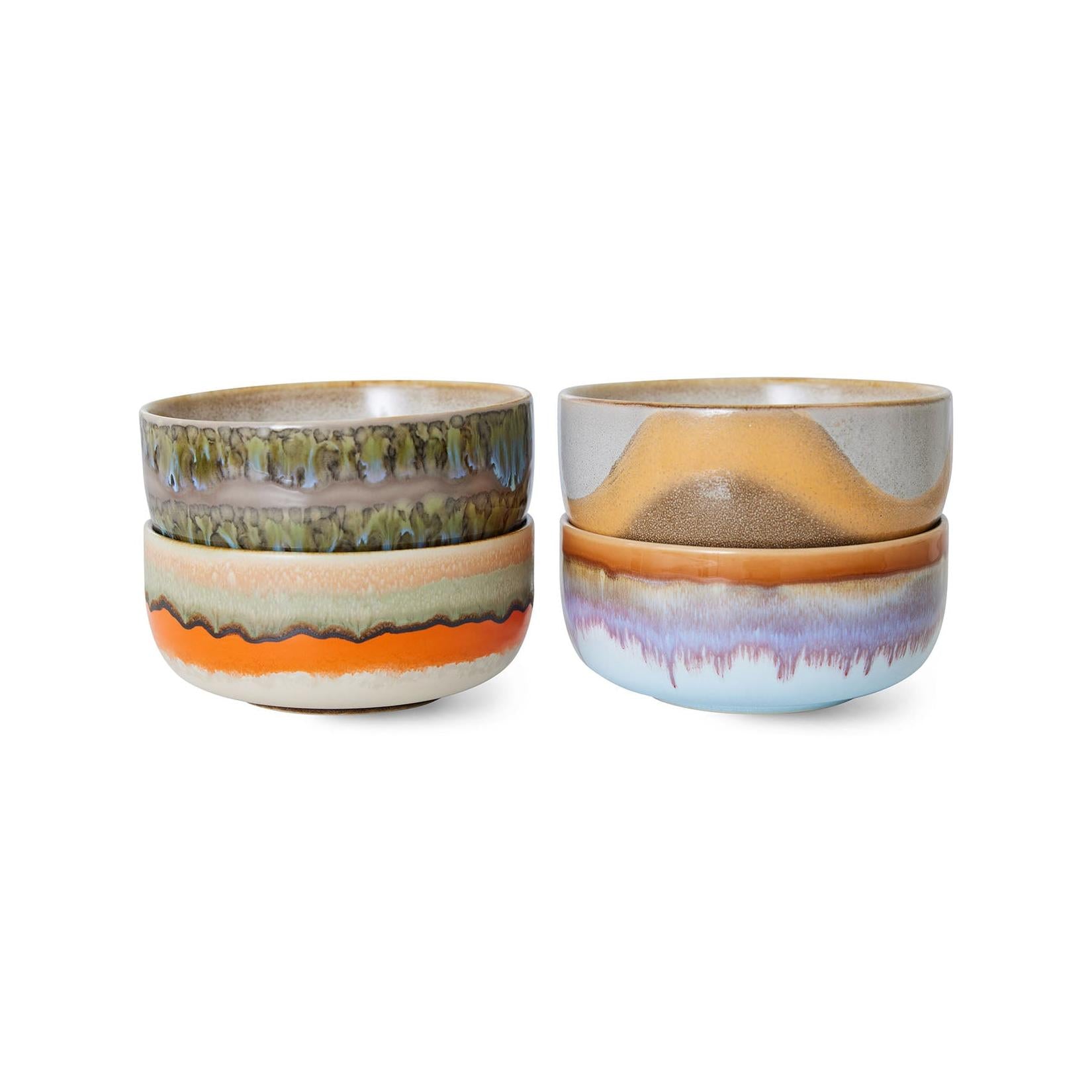 70s Ceramics – Dessert Bowls, Reef (set of 4)