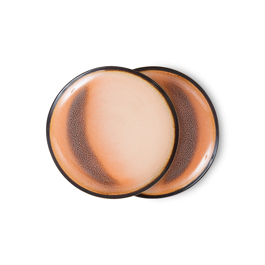 70s Ceramics – Dessert Plates, Horizon (set of 2)