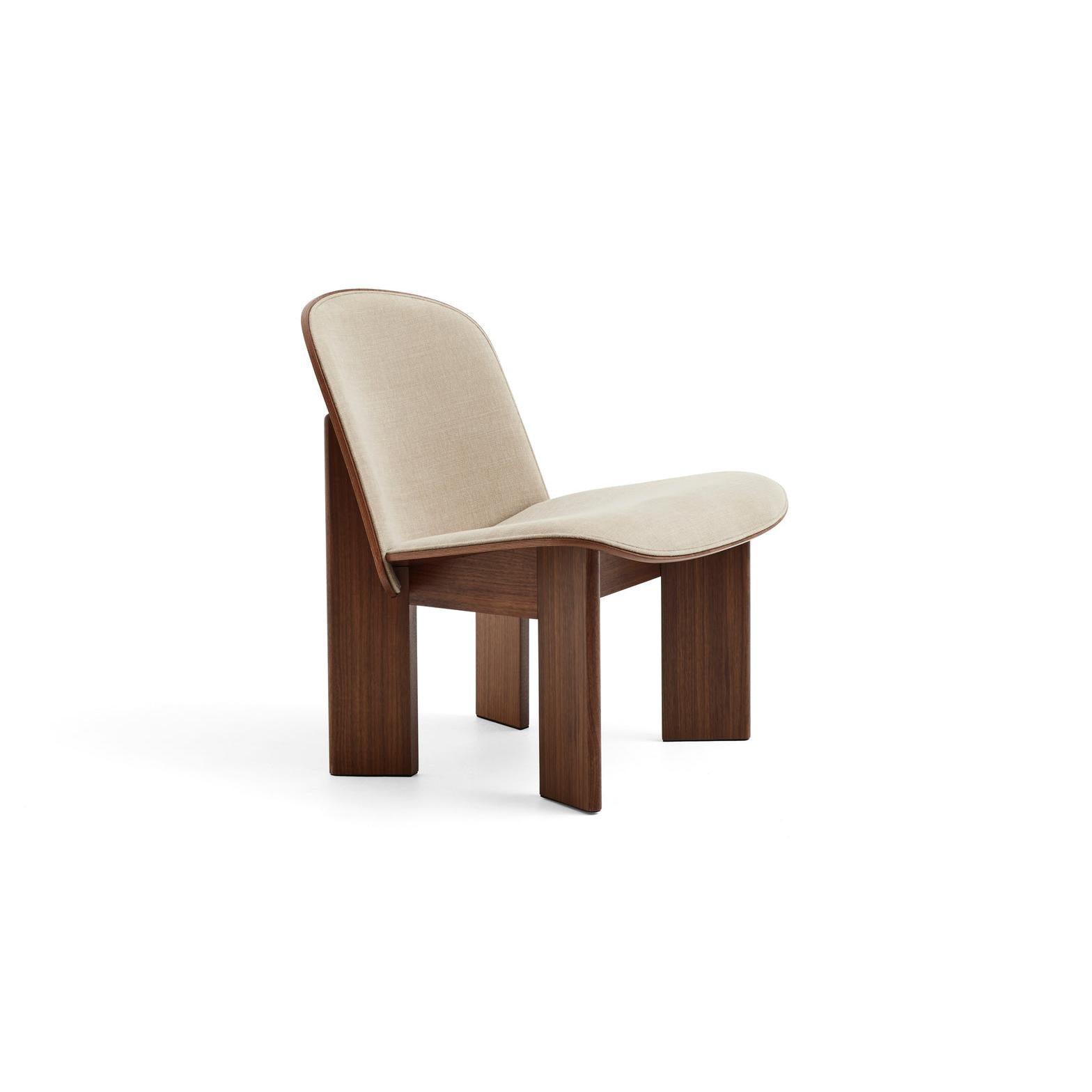 Chisel Lounge Chair with Front Upholstery