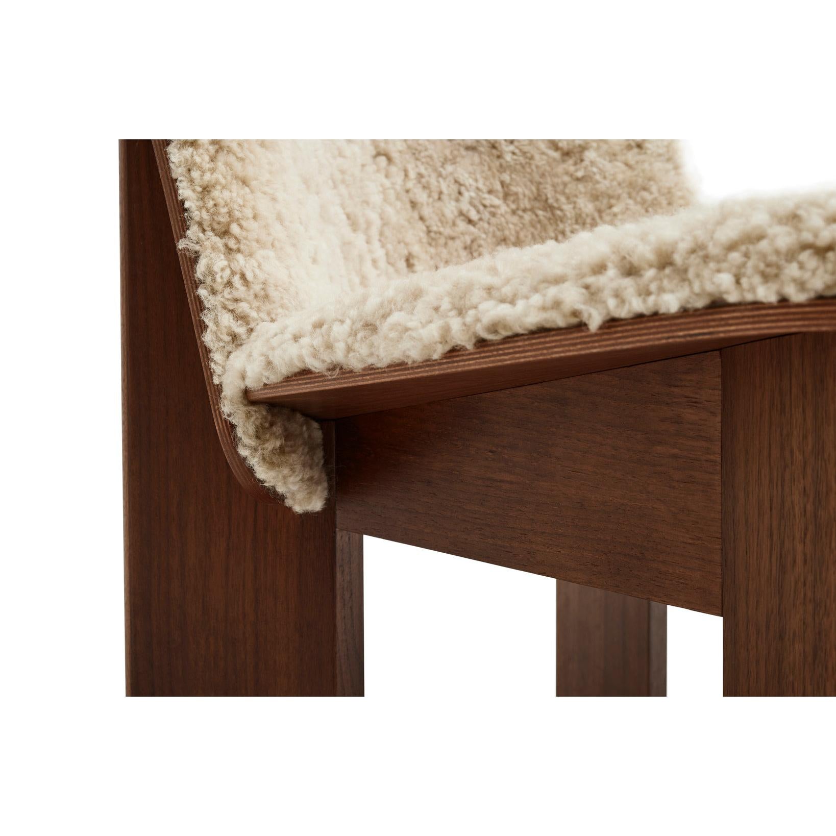 Chisel Lounge Chair with Front Upholstery