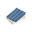 Blue with beige stripe
