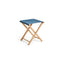 Blue with beige stripe