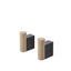 Oak/Black - Set of 2