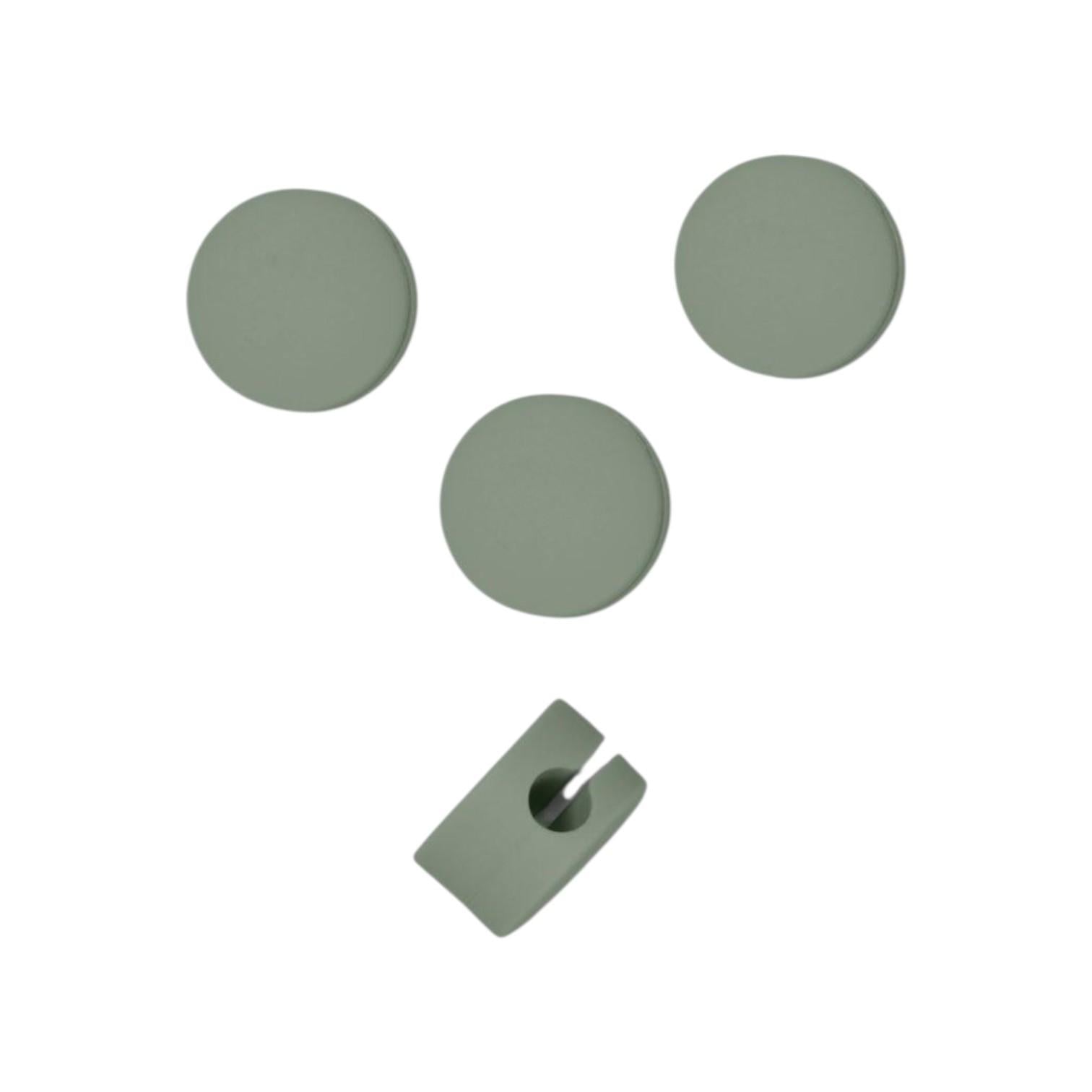 Cable Dots - Mossy Green