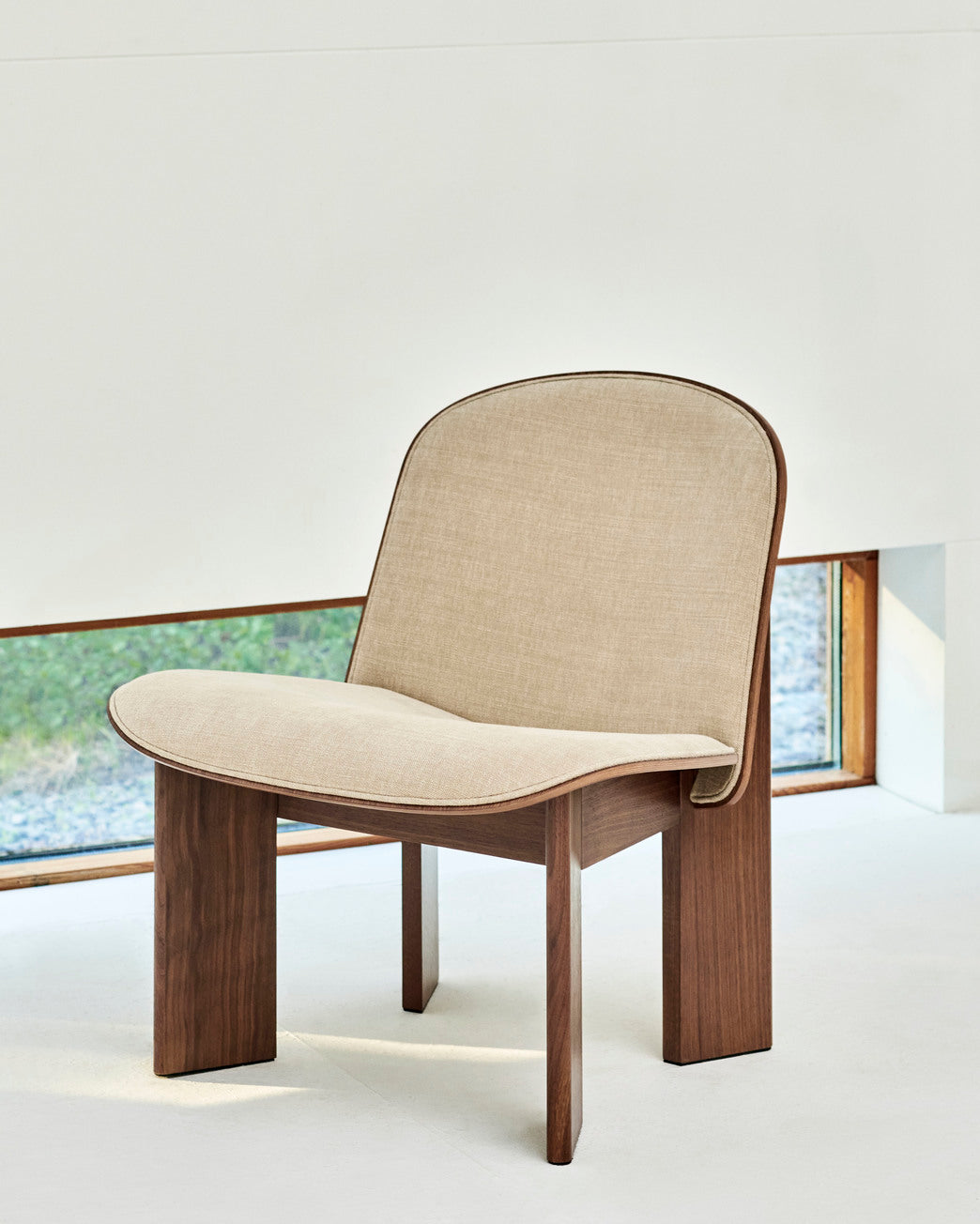 Chisel Lounge Chair with Front Upholstery