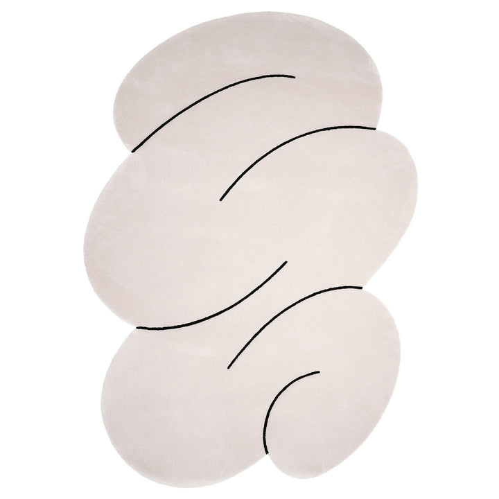 Cloud Gray Squiggle Rug – Okej