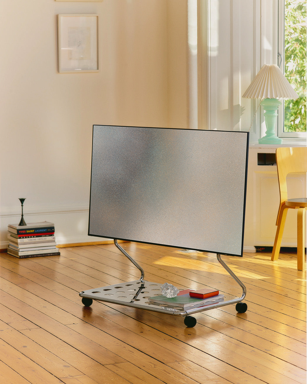 Disco TV Stand - Chrome