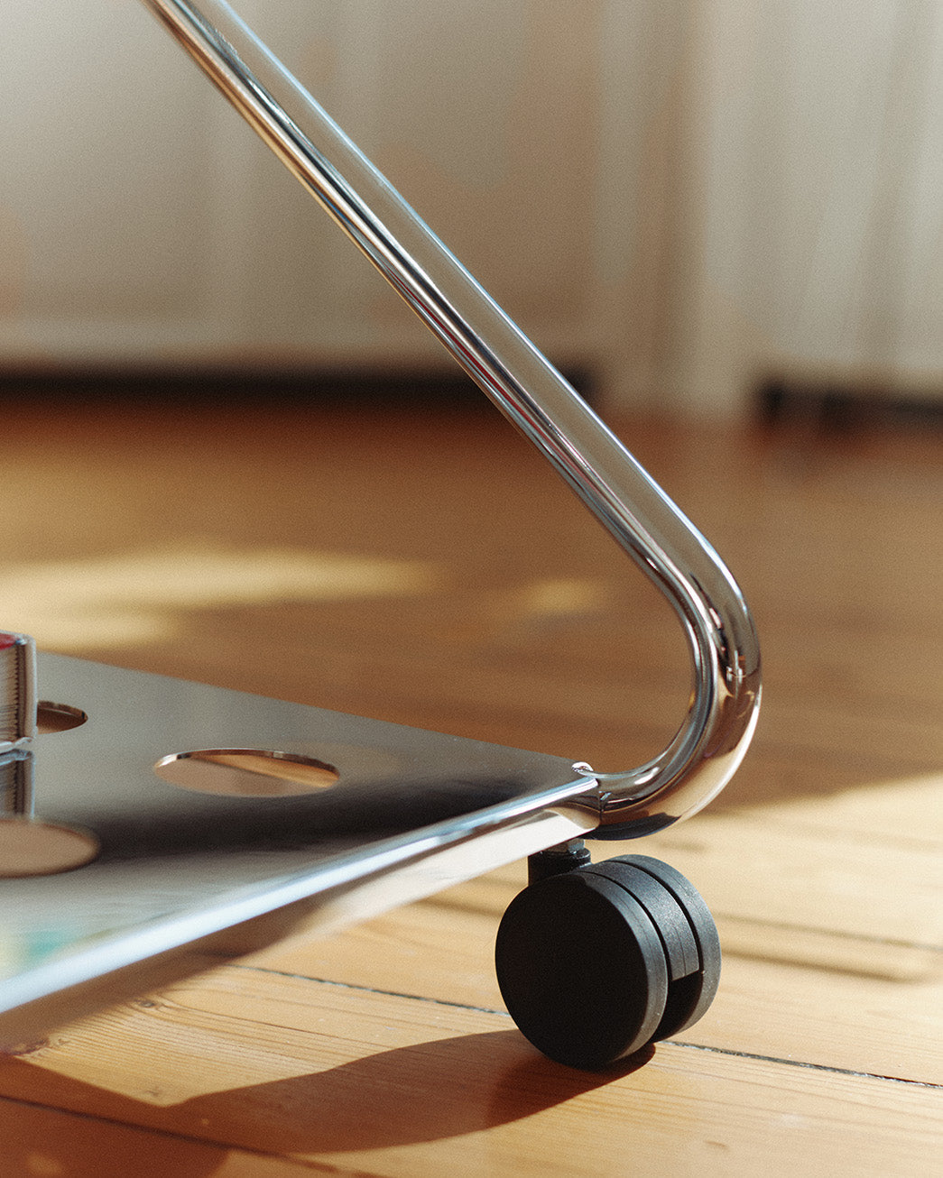Disco TV Stand - Chrome