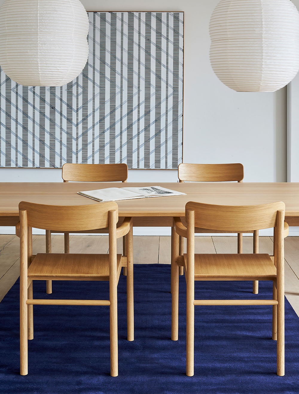Vibrant Blue - Earth Bamboo Teppich