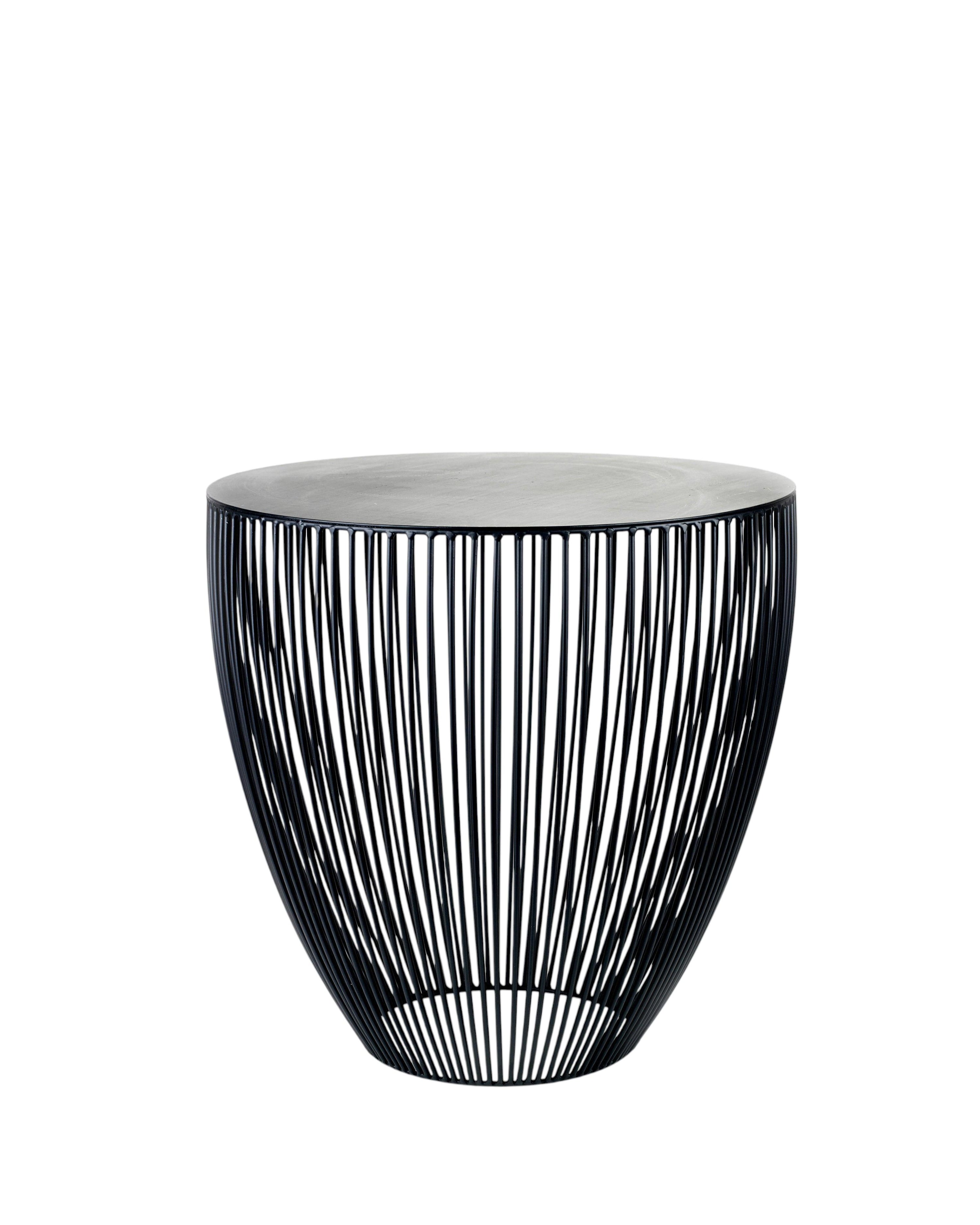 Table Bingo L Black Metal Sculptures