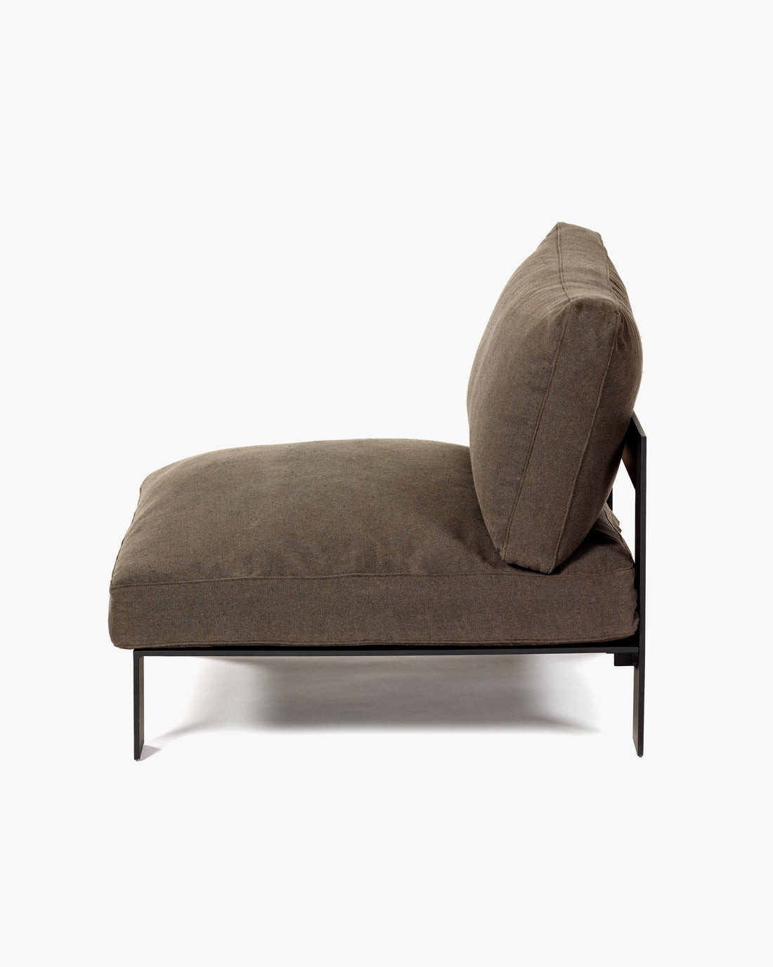 1-Sitzer-Sofa inkl. Kissen für innen Sepia