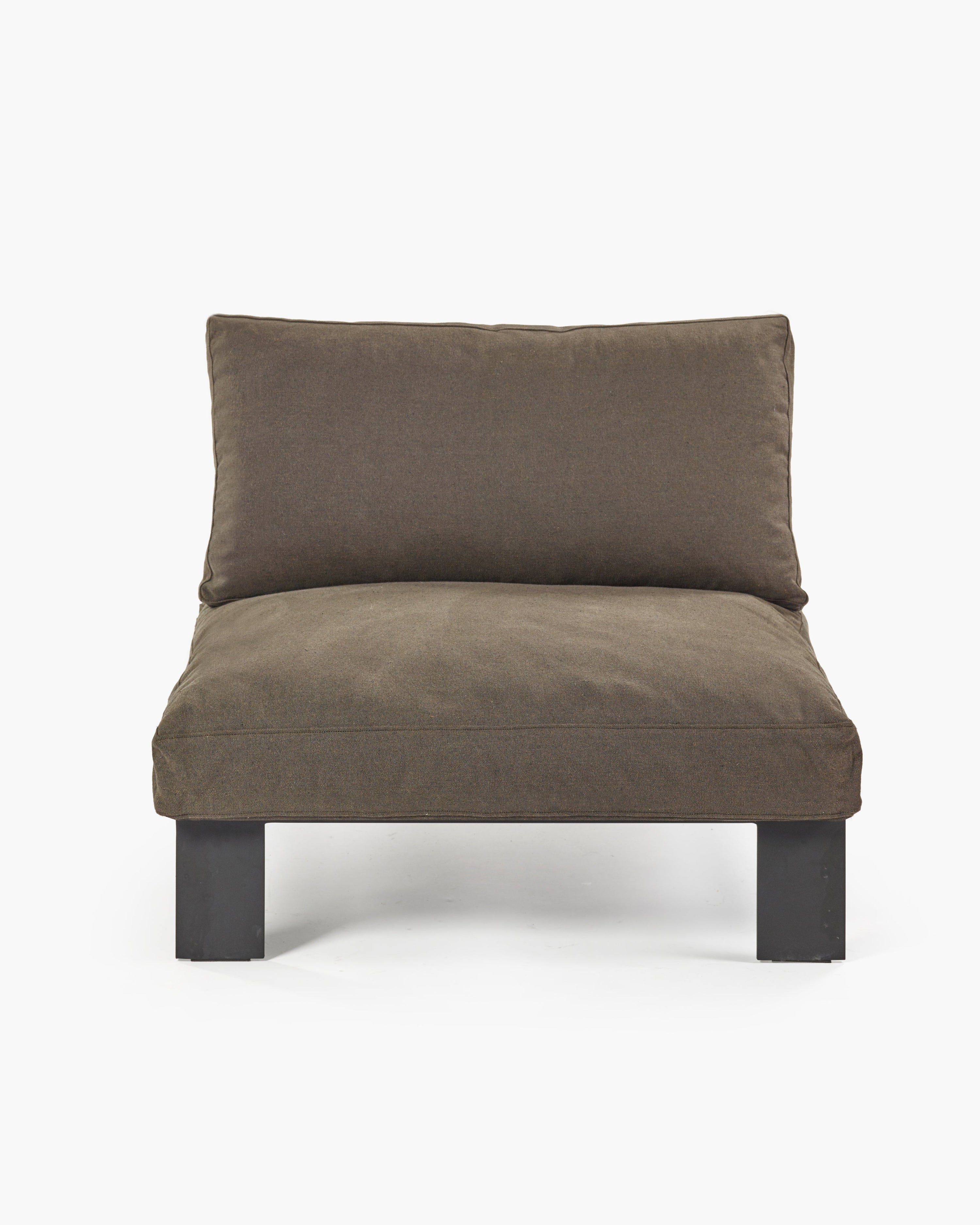 Bench One Seater incl. Cushion Outdoor Umber