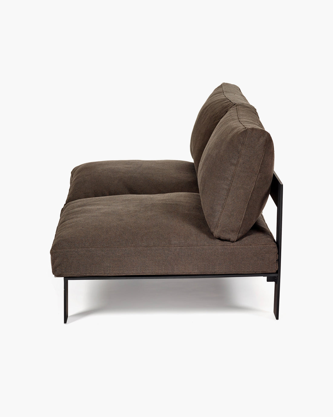 2-Sitzer-Sofa inkl. Kissen für innen Sepia